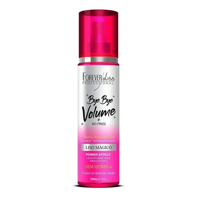 Bye Bye Volume No Frizz Liso Mágico Forever Liss Spray 200ml Fluído Termoativado Virtual Cosméticos