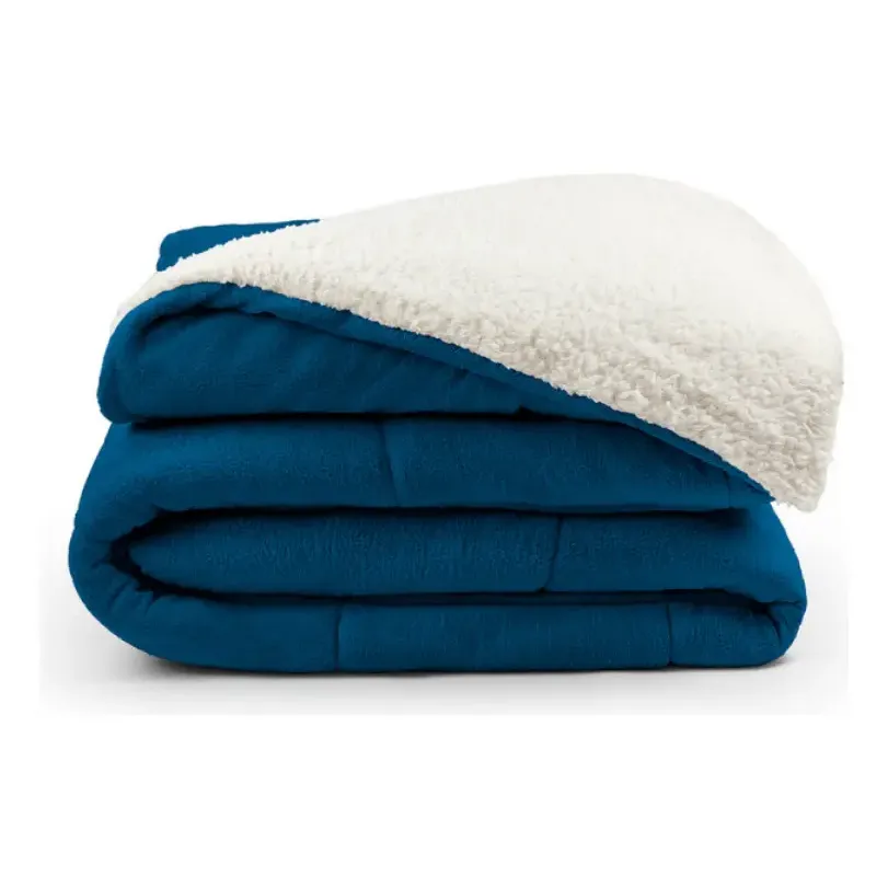 Coberdrom Solteiro Dupla Face Sherpa Manta Soft Macio