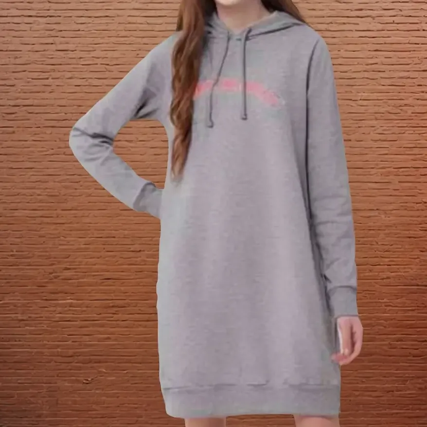 Vestido Infantil Com Capuz Moletom Felpado Ding Dang