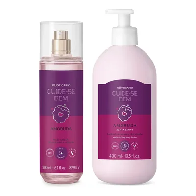 Combo Cuide-se Bem Amoruda: Body Splash 200ml + Loção Corporal 400ml