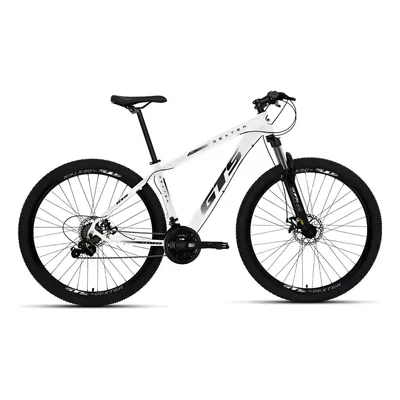 Bicicleta Gts Dexter 21v Aluminio Aro 29 Shimano Freio Disco Cor Branco Com Preto Tamanho Do Quadro 15
