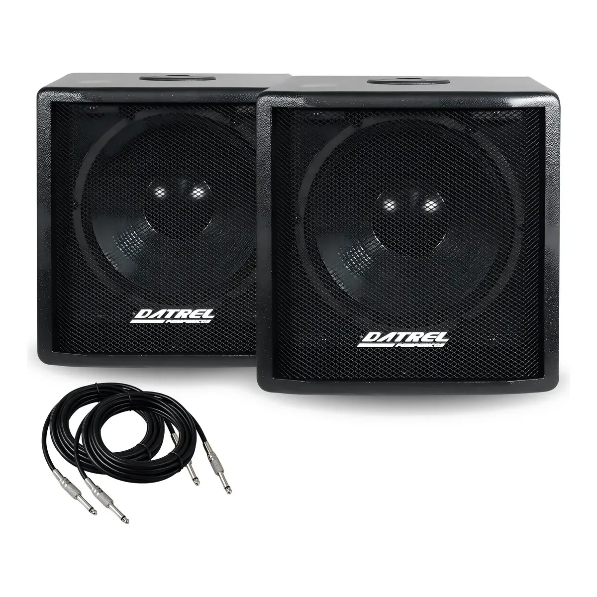 Subwoofer Ativo Passivo 600w Rms Profissional Amplificado Grave Reforço De Som Palco Igreja Festa Evento Bar Show Dj Auditório Salão Uso Interno Externo Resistente Ao Pó Base Inclusa 5.1 Preto