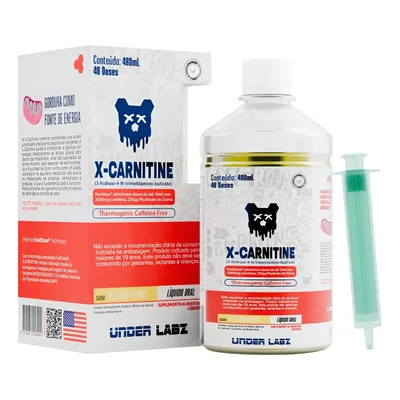 X Carnitine Under Labz S/ Cafeína Picolinato Cromo Carnitina