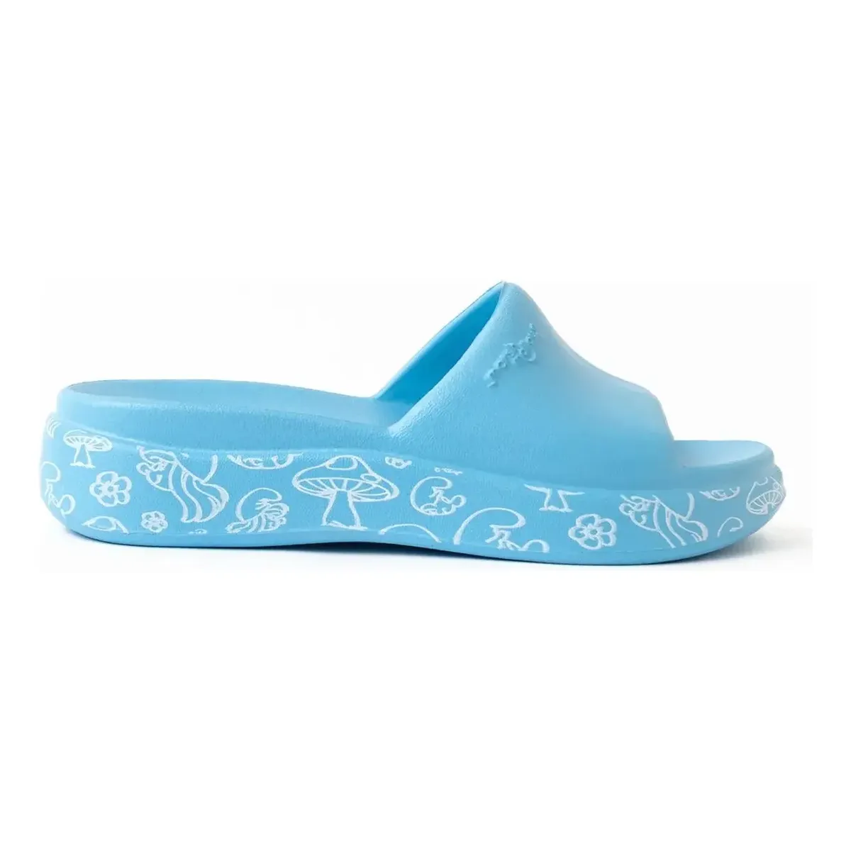 Chinelo Piccadilly Smurfs Marshmallow Desenho Na Sola