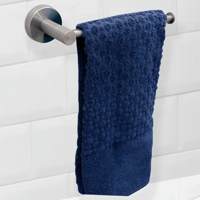 Porta Toalha Reto Premium Luxo Inox Parede 22cm Flvx