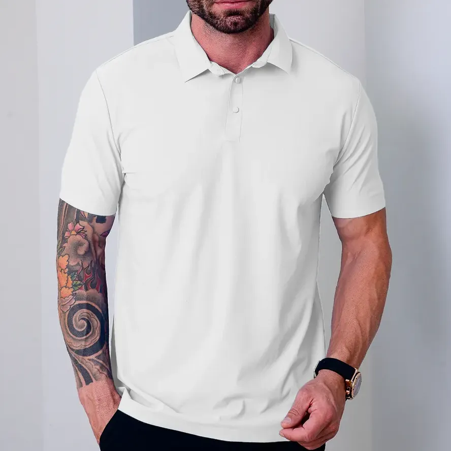 Camisa Polo Masculina Tecido Tech Confortavel Casual