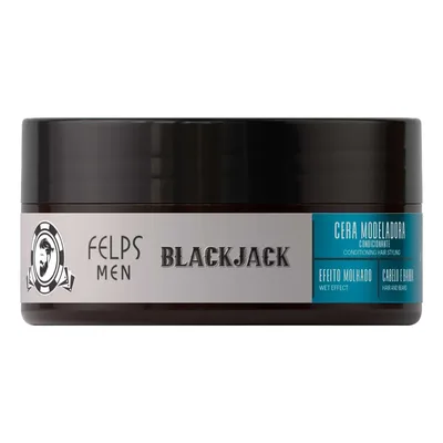 Cera Modeladora Efeito Molhado Black Jack Felps Men - 120g