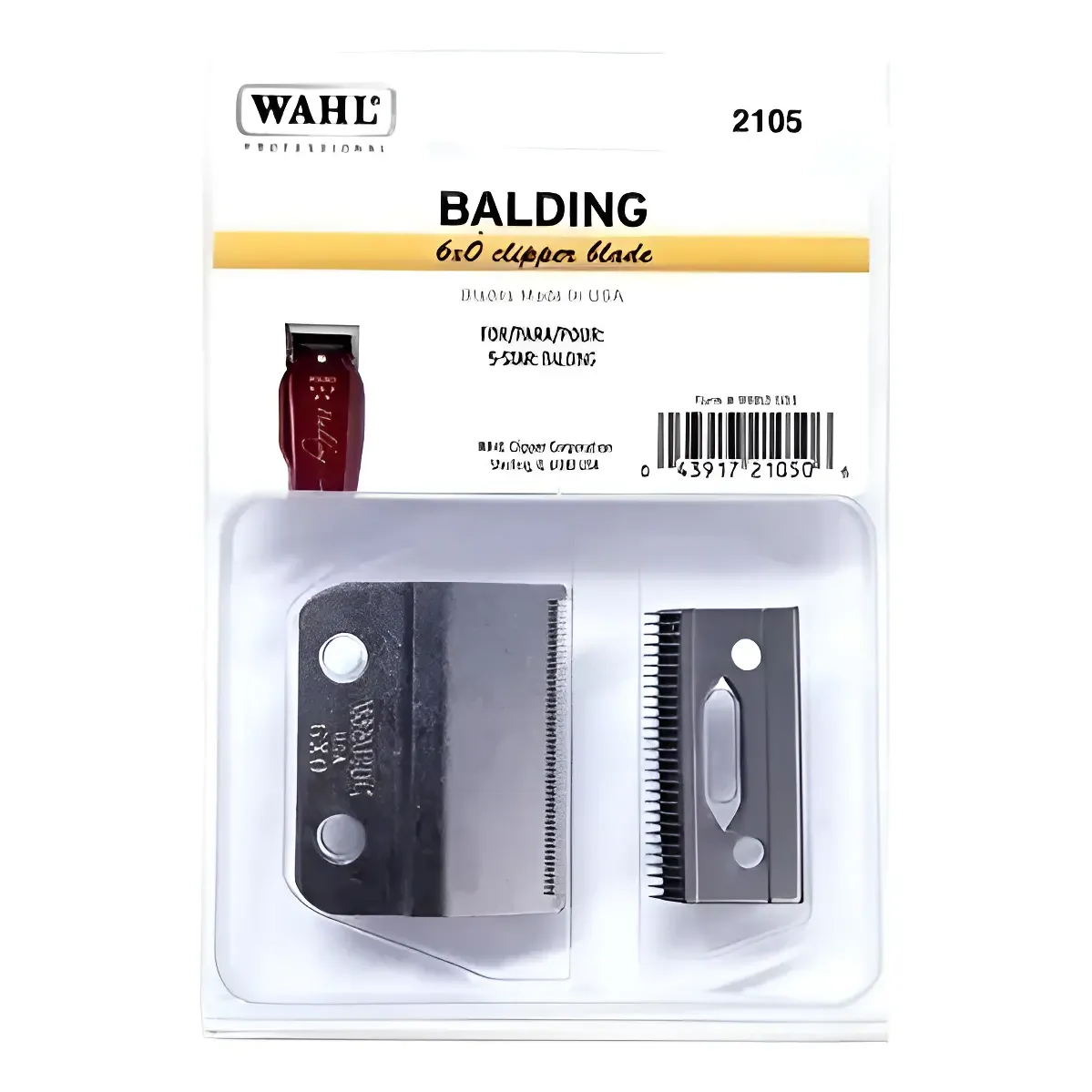 Lâmina Balding Wahl 2105 Azul-aço