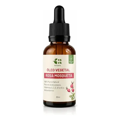 Óleo Clareador Rosa Mosqueta 100% Puro, 30ml - Yayá Natural Todo Tipo De Pele Noite