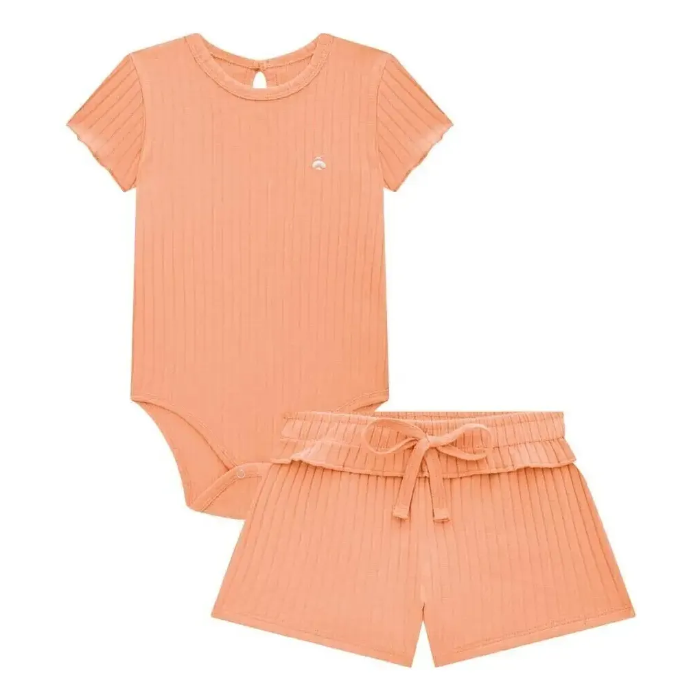 Conj Body E Short Canelado Soft Somnii