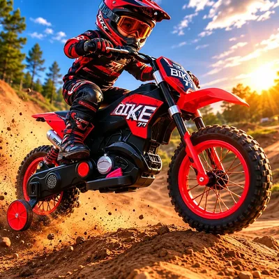 Mini Moto Elétrica Infantil Rodas Apoio Bluetooth Bivolt Usb Vermelho 127/220v