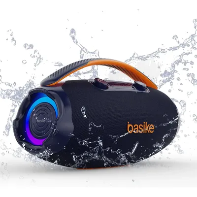 Caixa De Som Basike Ba-RAD207 80W Rádio FM Bluetooth 5.3 TWS RGB Bass Boost 9000mAh