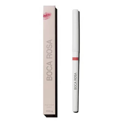 Contorno Labial Retrátil Boca Rosa Amêndoa à Prova d'Água