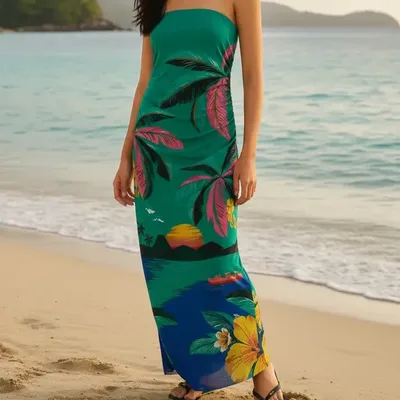 Vestido Tule Farm Rio Oasis