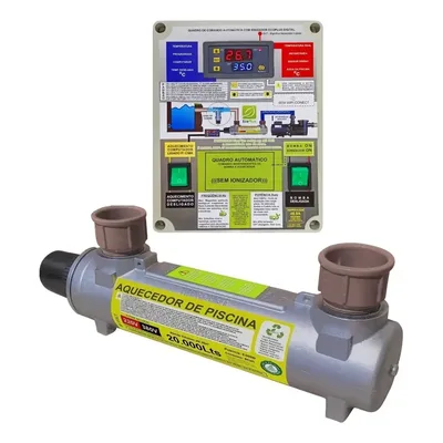 Aquecedor Elétrico Piscina Hidrohot 20.000L 8KW Voltagem 220V Compacto