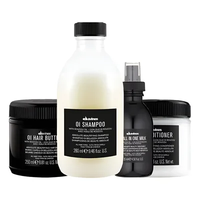 Kit Davines Oi - Sh E Cond E Manteiga Nutri E Spray Finaliz