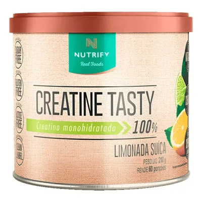 Creatine Tasty Lata 210g Nutrify Sabor Limonada Suíça