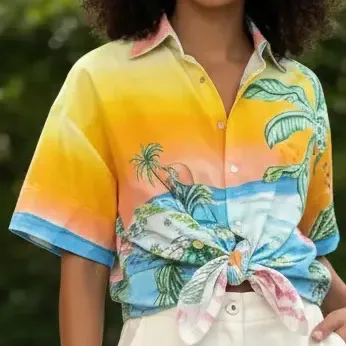 Camisa Farm Rio Paisagem Solar