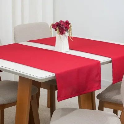 Caminho Trilho De Mesa Natal Tecido Liso 1,30mx40cm Oxford