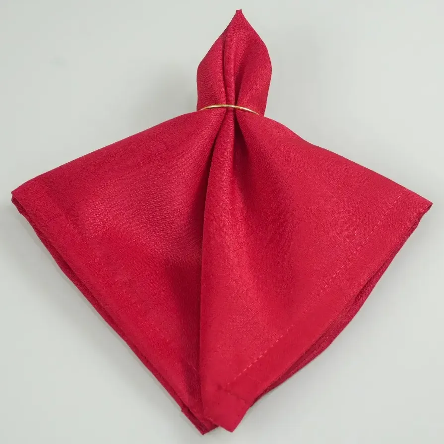 Kit 100 Guardanapos Tecido Liso Natal 43cm X 43 Oxford