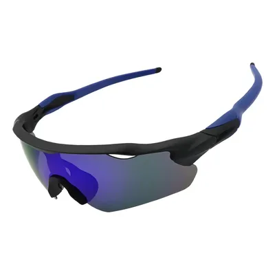 Óculos Esportivo Baixa Pace Ciclismo Bike Corrida Proteçãouv Lente Azul/espelhado