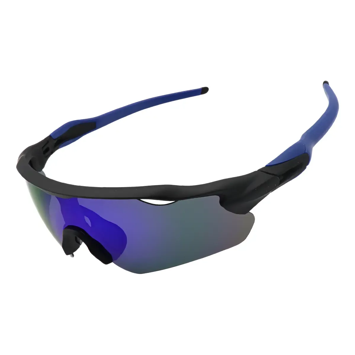 Óculos Esportivo Baixa Pace Ciclismo Bike Corrida Proteçãouv Lente Azul/espelhado