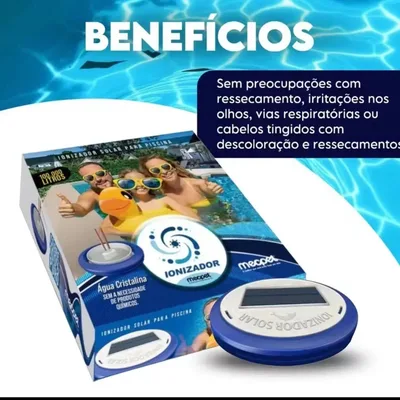 Ionizador Solar para Água Piscina até 100.000 L