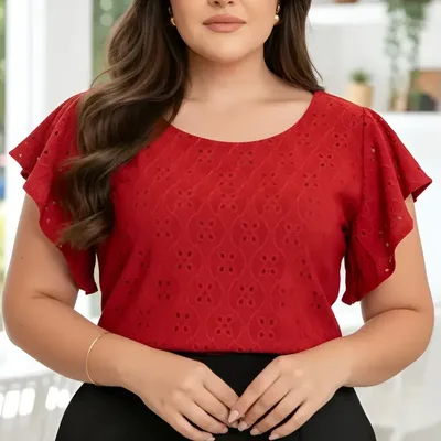 Blusa Em Lesy Manga Morcego