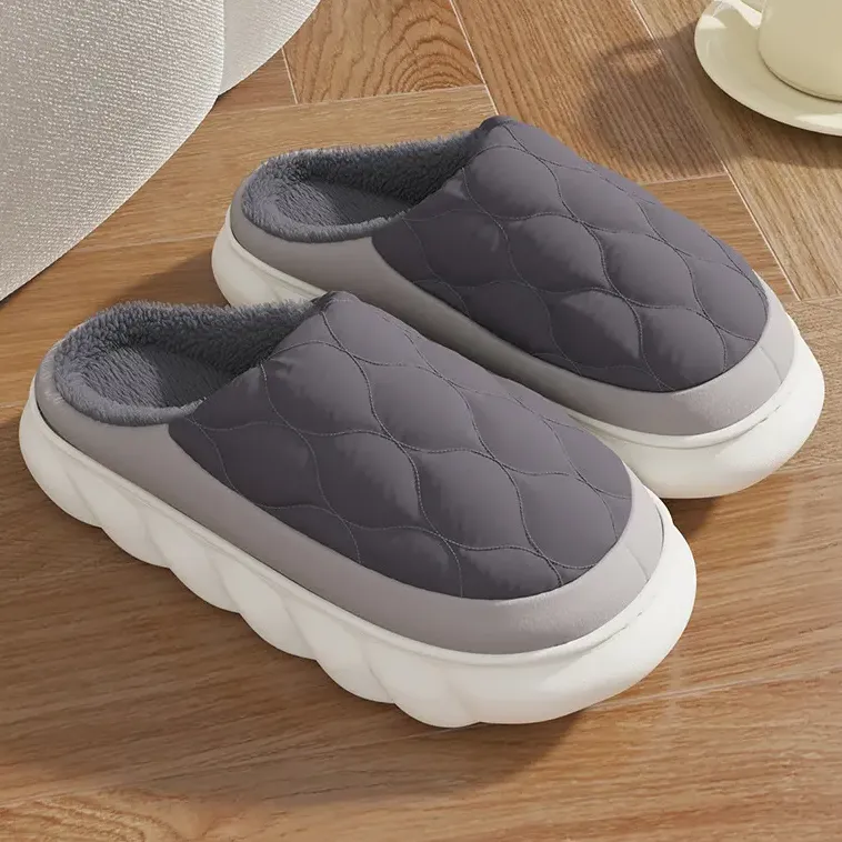 Pantufas De Algodão Com Enchimento De Plumas