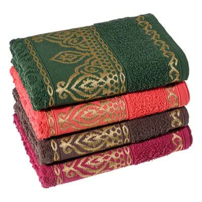 Kit 4 Toalha Rosto Algodão 330g/m2 Luxo Laune Haus Cores Sortidas