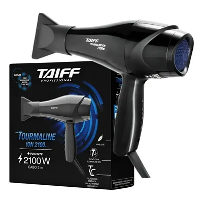 Secador de cabelos Taiff New Tourmaline Ion 2100W Pro cor preto