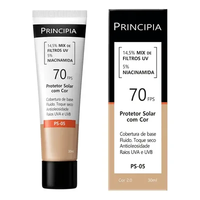 Protetor Uv Principia Skincare Com Cor 2 Ps05 Fps70 30ml
