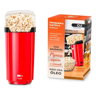 Pipoqueira Elétrica Portátil Sem Óleo Fritura Ar Quente Vermelho 220v 220v