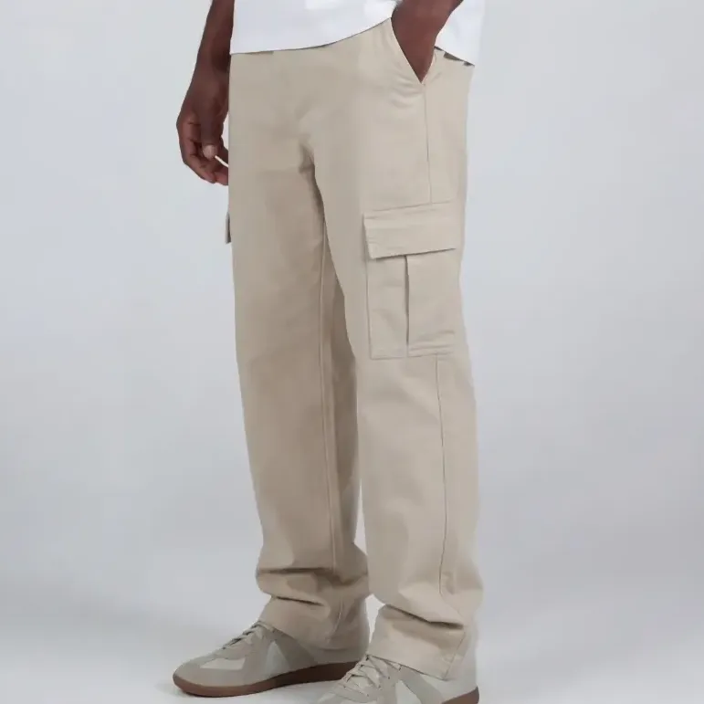 Calça Cargo Premium Masculina Sarja 100% Algodão Skatista