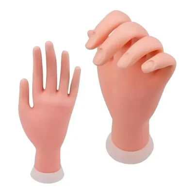 Mão De Treino Manicure Unhas De Gel Acrigel Fibra Porcelana