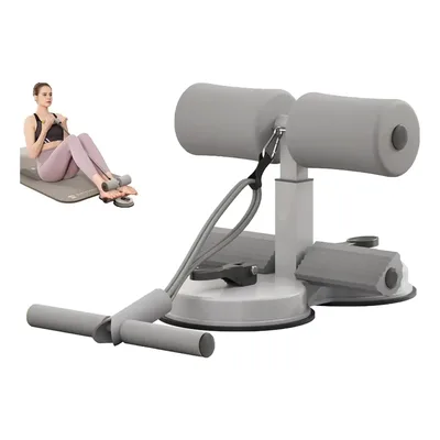 Suporte Para Abdominal Com Ventosa Abdominais Fitness Uni Cinza