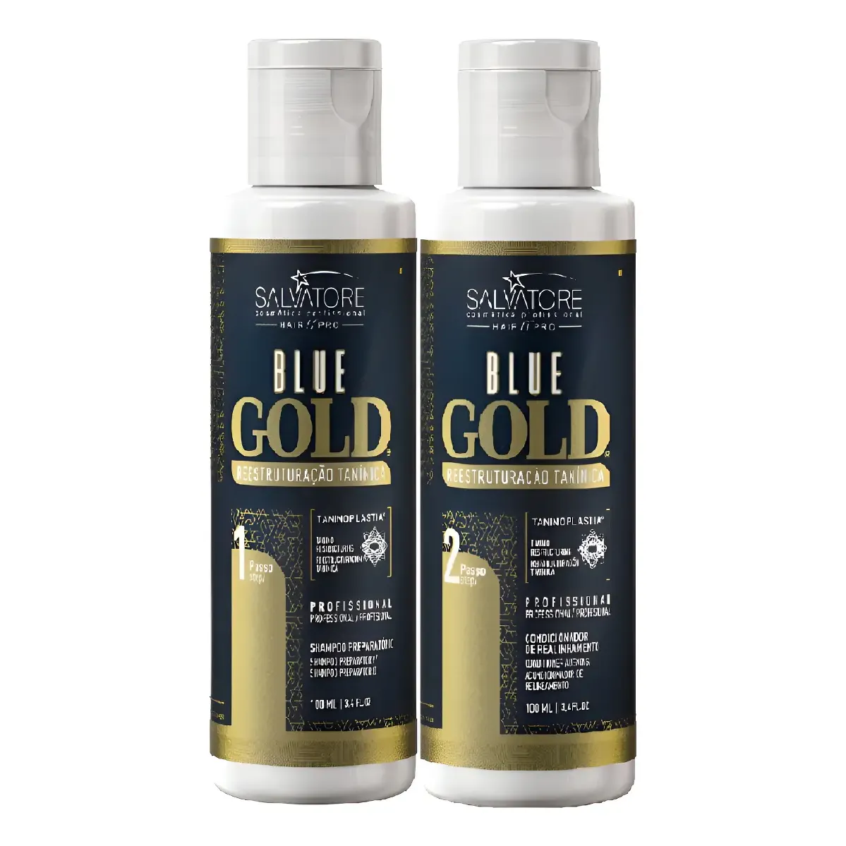 Salvatore Escova Progressiva Blue Gold 2x100ml