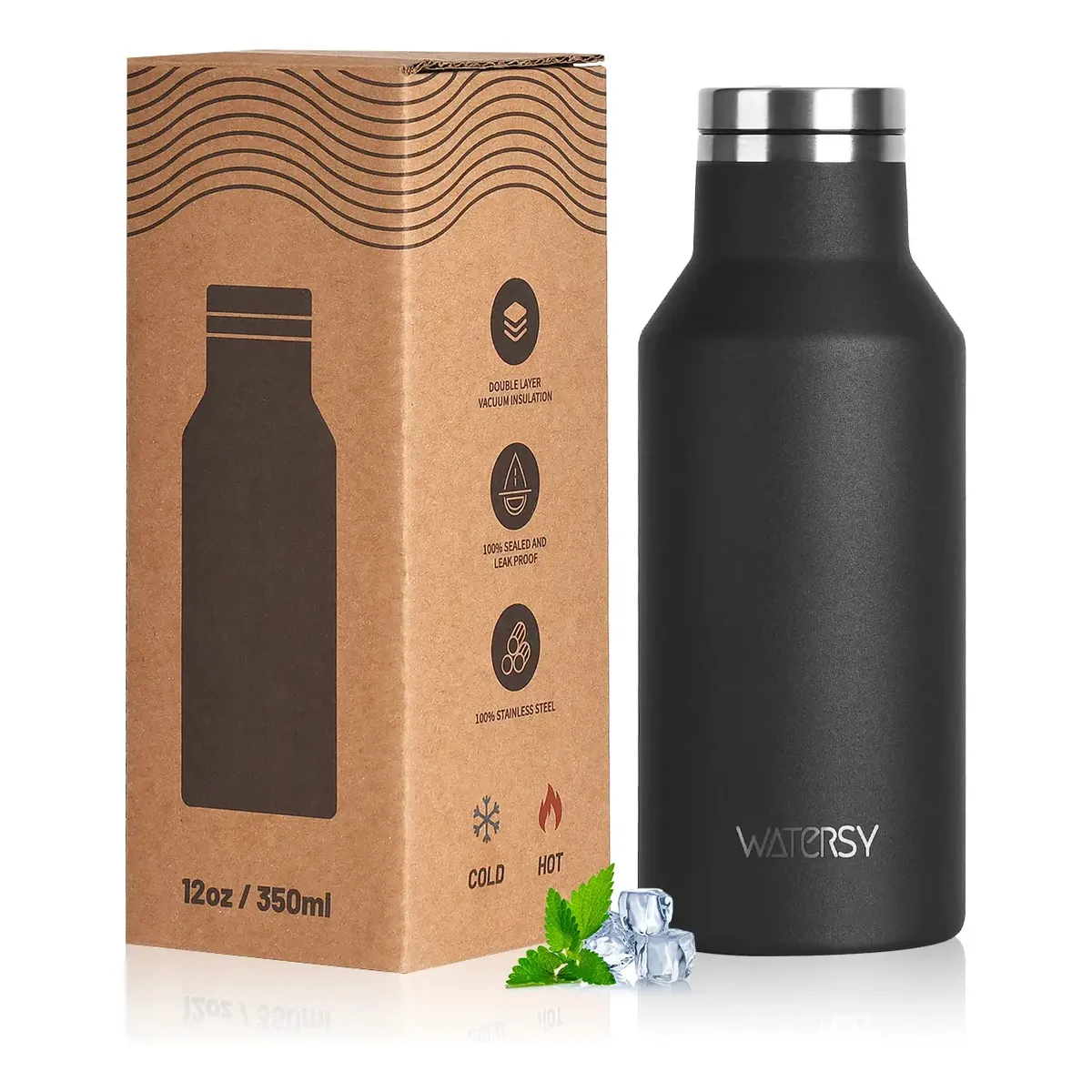 Copo Térmico 350ml Inox Portátil Tampa Hermética Academia