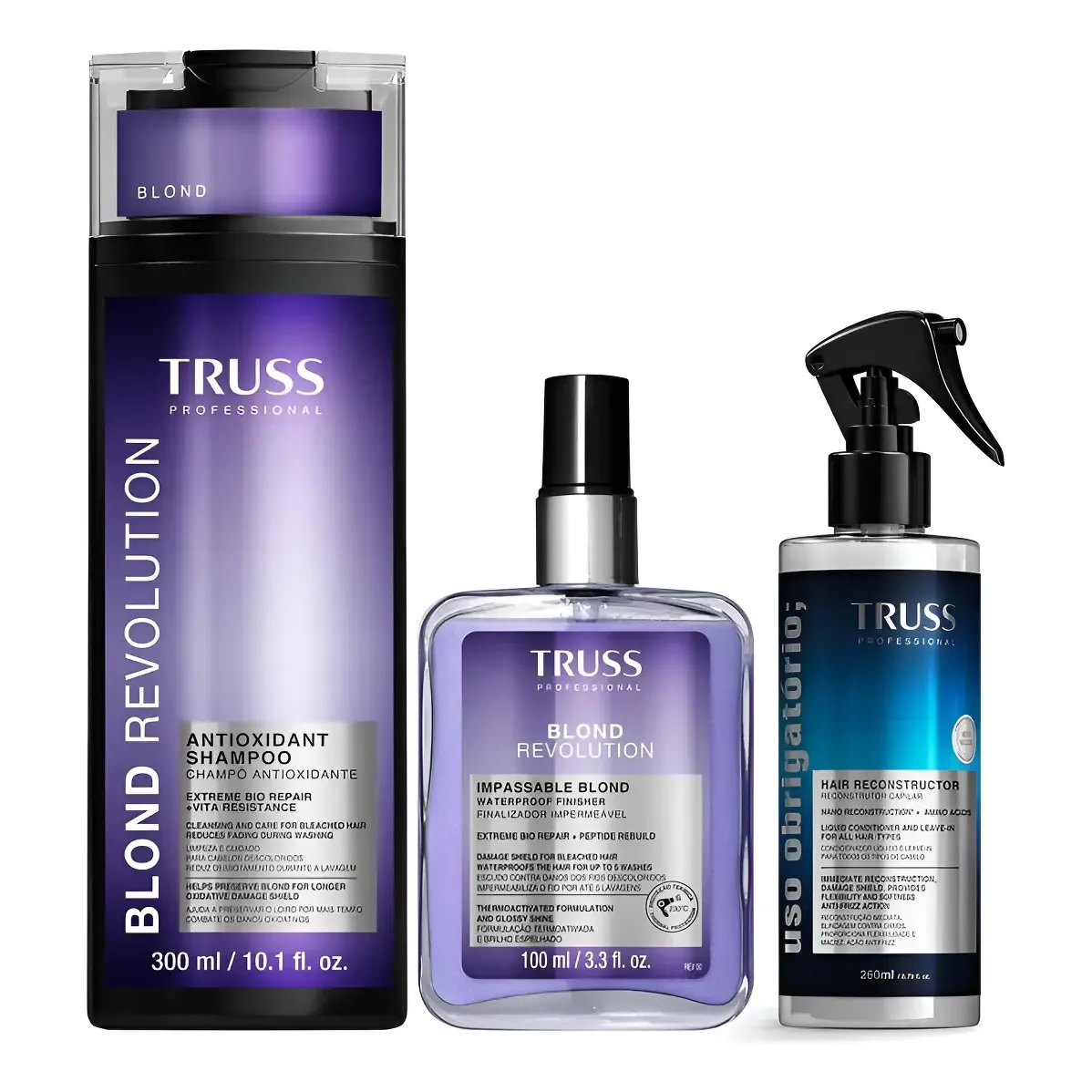 Combo Truss Blond Revolution: Shampoo 300ml + Finalizador 10
