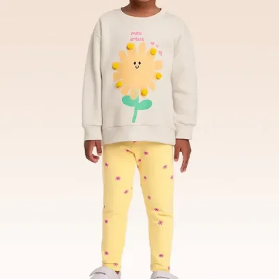 Conjunto Infantil Blusão Sol E Legging Flanelado Fakini