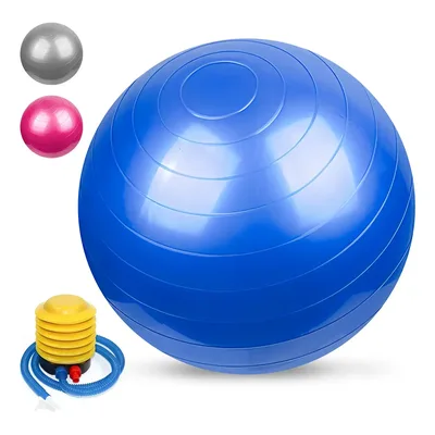 Bola Pilates 65cm + Bomba- Yoga, Fisioterapia E Funcional