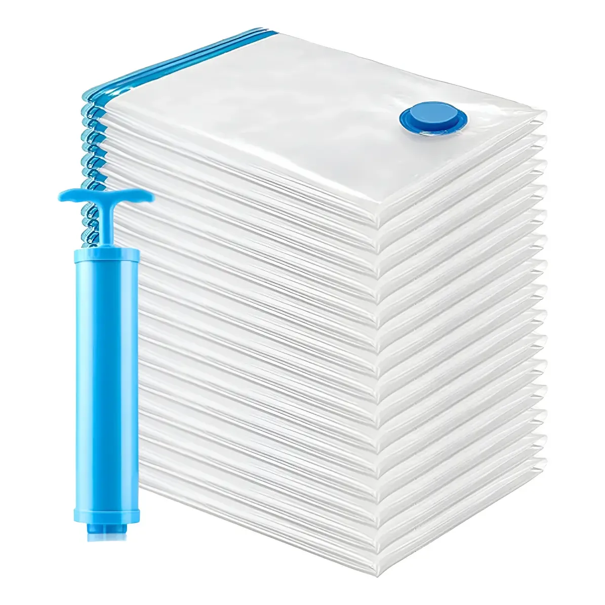 Kit 5 Saco A Vácuo Organizador 70x110 Reduz 80% Bomba Sucção