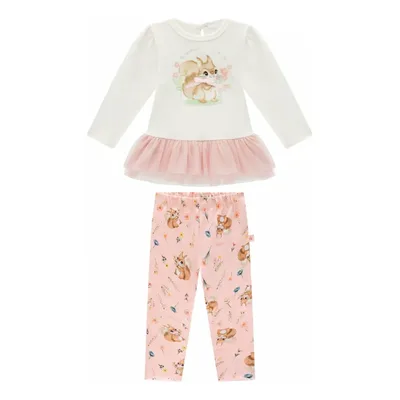 Conjunto Infantil Blusa Cotton Legging Felpada Thermo Somnii