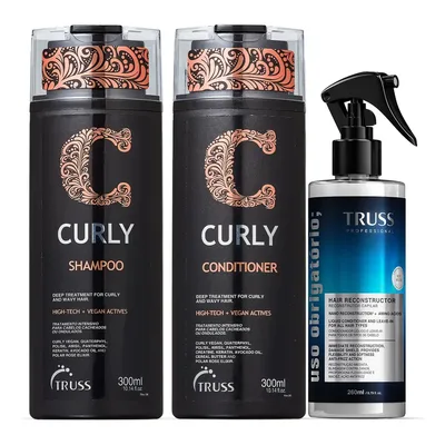 Creme de enxágue, Banho de Creme Truss Curly hidratação de 600mL