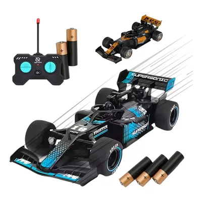 Carrinho De Controle Remoto Fórmula 1 Mercedes Carro Corrida Preto Azul Atacarejo Kids
