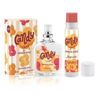 Batom Lipbalm Jequiti Candy Land Pipoca Doce 4g | Hidratação