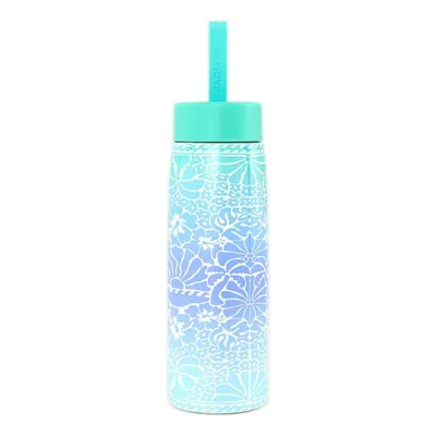 Garrafa Farm Que Sede Sunset Yoga Blues 750 Ml Azul