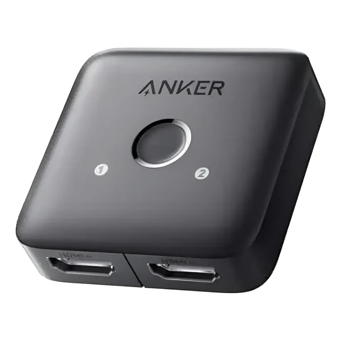 Switch HDMI E Splitter Anker 2 Entradas 1 Saída 4K@60hz HDR Dolby Atmos Comutador Para PS5 Xbox PC Notebook TV Projetor Monitor Ultra HD Botão Seleção Compacto Cor Preto