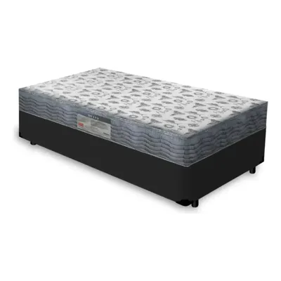 Cama Box Com Colchão Espuma D33 Ortobom Iso 100 Solteiro Cor Preto