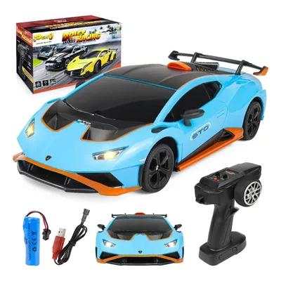 Carros Control Ze-2418a Brinquedos De Drift Velocidade Car Azul